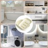 Plastic Soap Dish with Drainage Case Box Compact Waterproof Soap