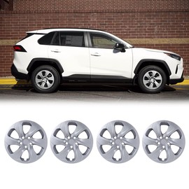 I1MOTOR Wheel Covers 17 Inch Hubcaps Fit for 2019-2025 Toyota RAV4 [2019 2020 2021 2022 2023 2024 2025], R17 Hub Caps Wheel Rims Cover Replacement Snap-On Car, Set of 4, ABS & PC Material, Lacquer