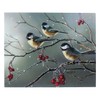 Oak Street Lighted 17" x 14" Canvas w/Timer - Chickadees