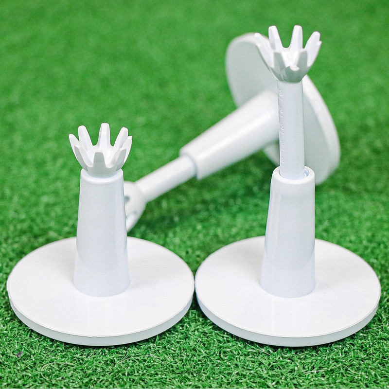 Adjustable Golf Tee, Rubber Golf Tees for Mats - Driving