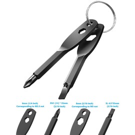 Luca Elf Aid Keychain Screwdriver Set,Mens Stocking Stuffers for Christmas,Men's Keychain Screwdriver gift,4-in-1 tool Includes Flat head Screwdriver and Phillips Screwdriver Wrench tool