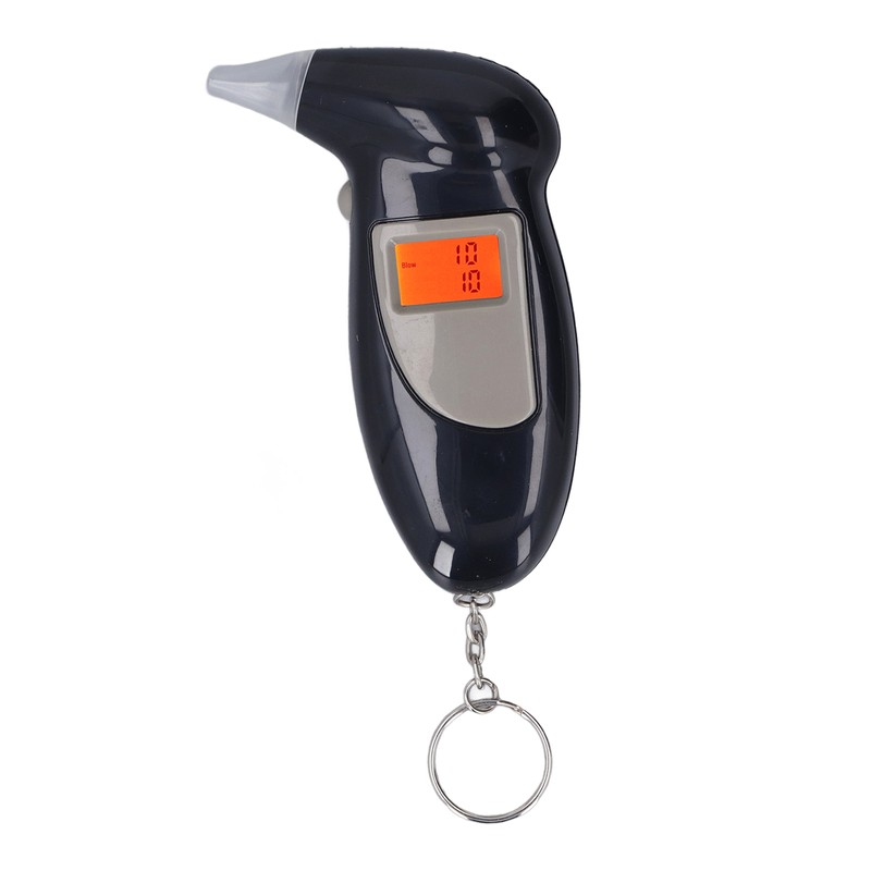 Alcohol Tester Professional LED Digital Keychain Breath Alcohol Detector Audible