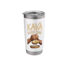 Rooted Kava Leaf Kava Shell Stainless Steel Insulated Tumbler
