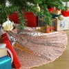 Tree Skirt 48 Inch Sequin Rose Gold Tree Skirt Christmas