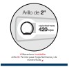 Carpeta Brillante Wilson Jones De 2 Pulgadas Para 420 Hojas,