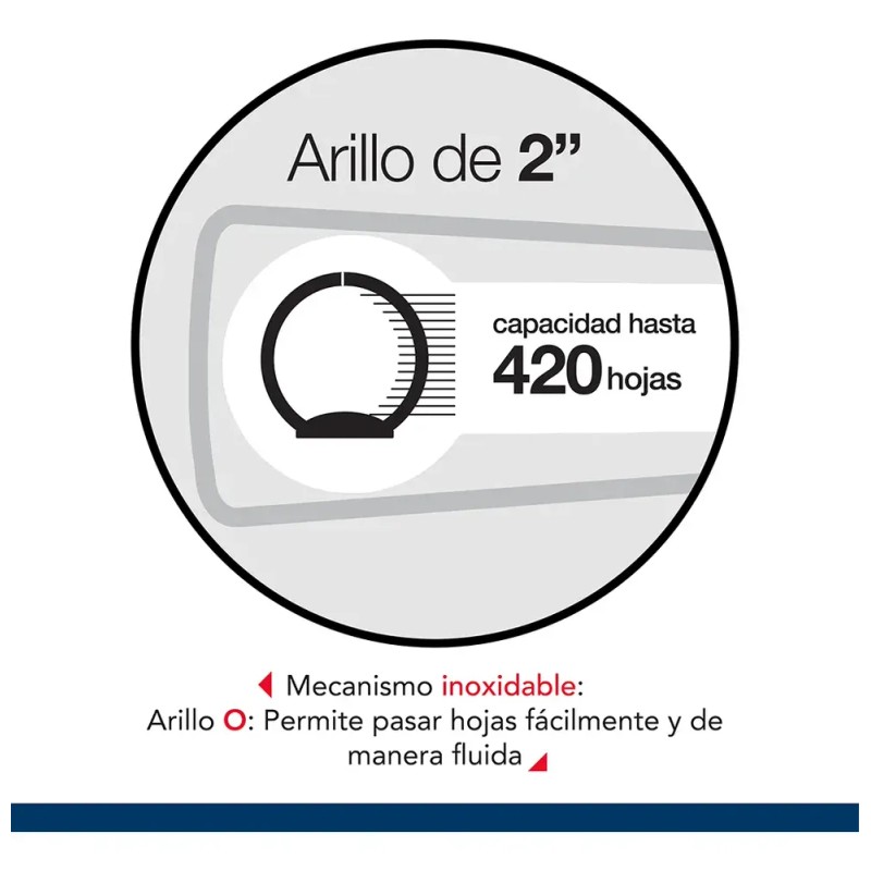 Carpeta Brillante Wilson Jones De 2 Pulgadas Para 420 Hojas,