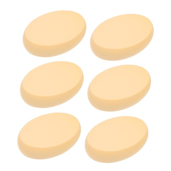 TOVINANNA 6pcs Oval Face Powder Puff Safe Gentle Makeup Sponge