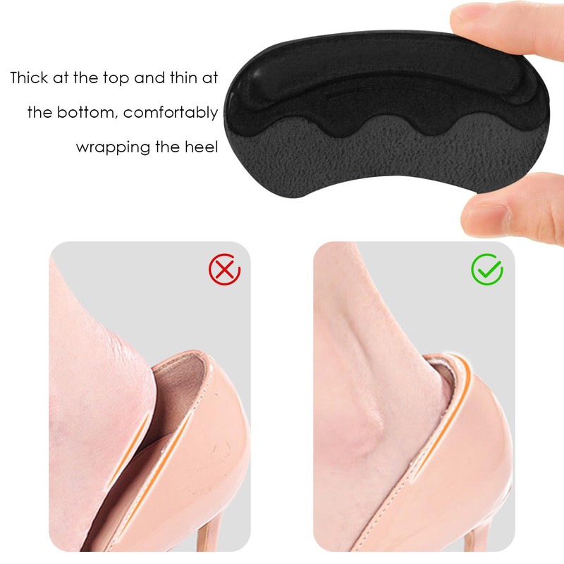 3 Pairs Heel Pads Heel Cushion Heel Inserts Heel Protector