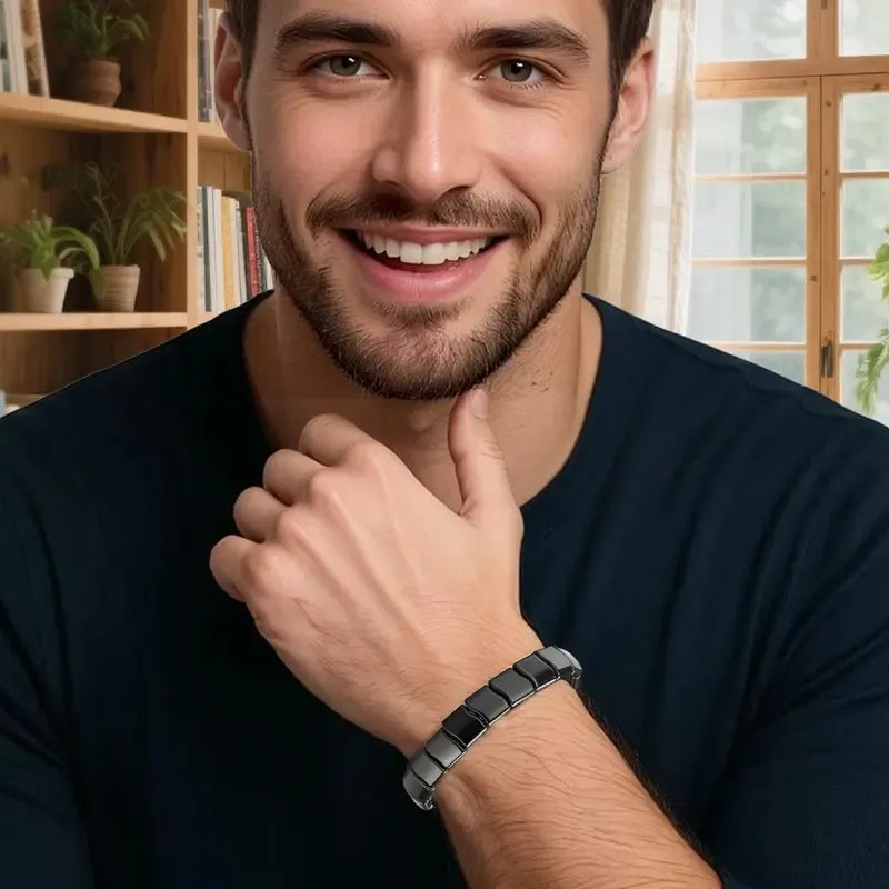Pulsera De Hematita Para Hombre Renueva Tu Energía Y Confian