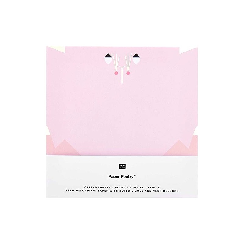 Origami Sakura Sakura, Rabbit, 30 Sheets, 15 x 15 cm,
