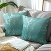 Encasa Homes Satin Weave Polyester Silver Star Foil Printed Twigs