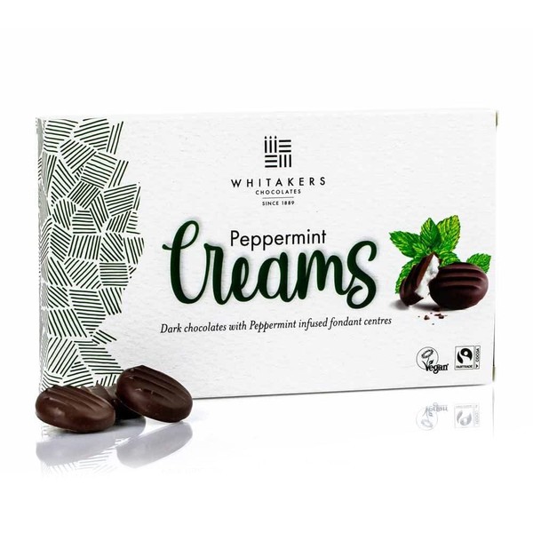 Whitakers Dark Chocolate Peppermint Creams 150g – 15 Pieces