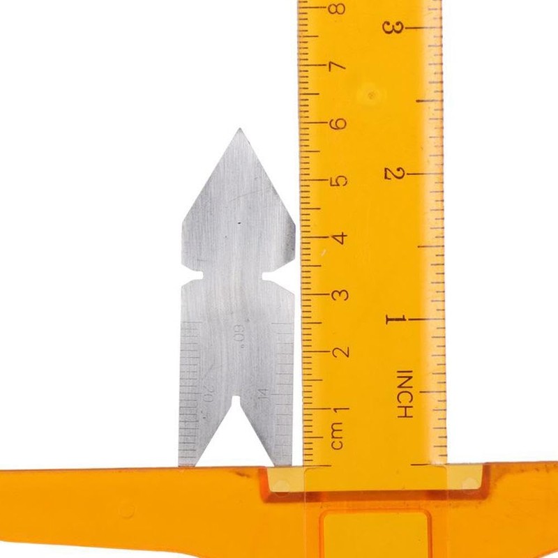 Fudeshe 3pcs/ set Screw Thread Measuring Tool, Thread Cutting Angle