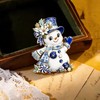 Christmas Holiday Enameled Brooch Pin Set – Festive Enamel Pins