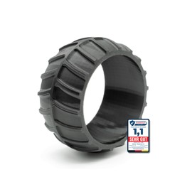 3DHerb Wheel Protector XL Compatible with Worx Landroid Front Wheel Profile Raising Cover M500 M700 S300 M1000 (Plus), LandXcape LX790 and Many More Robust Profile Tuning Traction Improvement Made in