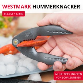 Westmark Aluminium Lobster Cracker, Food Safe Special Coating, Length: 14.4 cm, Anthracite, Cracky Black Edition