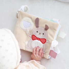 Fluffy Eon Rabbits' Tea Party -Baby Gift Washable Cloth Picture Book- amanoppo Educational Toy