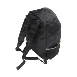 BESPORTBLE Foldable Diamond Grid Pattern Backpack Travel for Camping Capacity Daypack with Mesh Pocket Lightweight Bag for Hiking and Outdoor Use Black