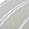 Creative Co-Op 20" Square Embroidered Multistripe Cotton Pillow Decorative Pillow,