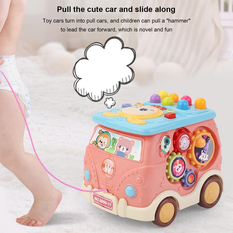 Bus Beat A Mole Toy Educational Sound Light Interactive Musical