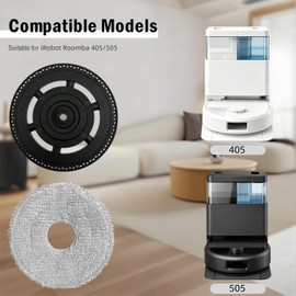 4 Mop and 2 Mop Pad Plate Accessories for iRobot Roomba 405/505 Combo