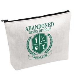 PWHAOO Golfer Makeup Bag Abandoned Wives Of Golf Social Club Cosmetic Bag Golf Player Cosmetic Bag Golf Lover Gift (Golf Social Club B)