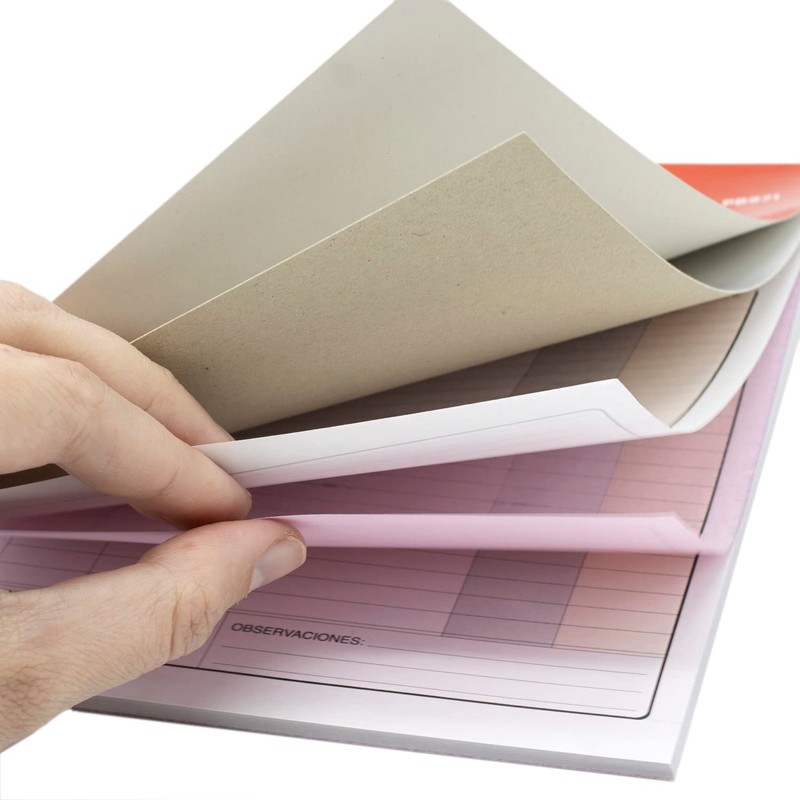 CABLEPELADO Scheckheft albaran 2 copies 40 sheets A6 White