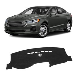 KUST Car Dashboard Cover Mat for Ford Fusion 2013-2020 Left Hand Driving Non-Slip Dashboard Mat Pad Interior for Ford Fusion Accessories Custom Fit Dash Mat Sunshade Windshield Glare Black