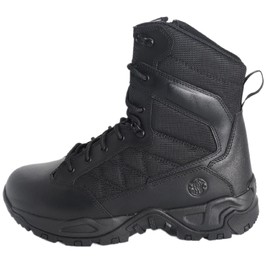 Smith & Wesson Scout 8" Hot Weather Side-Zip Polishable Toe Boots - Black - Size 6.5 Regular
