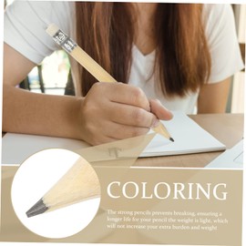 EXCEART 50piezas Lápices Cortos Para Niño Niña Lápices De Escritura Borrables Natural Perfectos Para Dibujo Y Esbozo Suministros De Papelería Para Estudiantes Y Principiantes