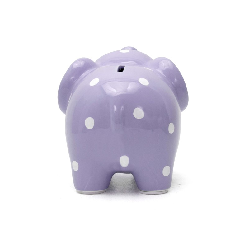 Child to Cherish Ceramic Polka Dot Elephant Piggy Bank for