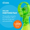 O2COOL O2COOL Deluxe Handheld Battery Powered Water Misting Fan (Green)