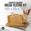 Bamboo Wooden Bread Slicer for Homemade Bread Kit with Adjustable
