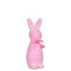 Raz Easter 12" Iridescent Pink Flocked Bunny 4532765