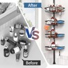 ZUNTO Shower Caddy Corner for Bathroom, Tension Pole, Adjustable 25in-114in