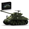 honchoes M4 Sherman Tank Building Set, WW2 Army Military Vehicles