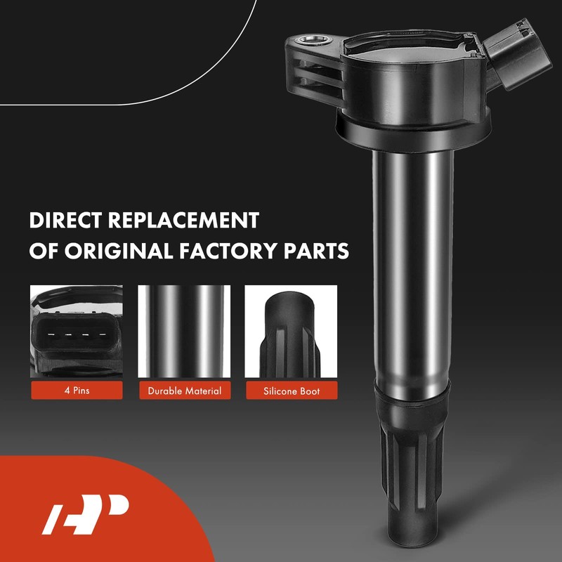 A-Premium Set of 4 Ignition Coil Pack and Iridium Spark