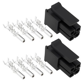 OTOTEC 2 x 4-pin female connector with terminal, compatible with Molex micro fit for most cars