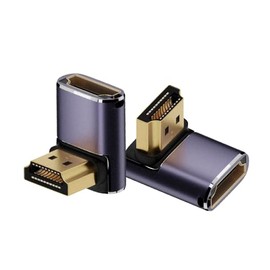 Kework 2 Pack 8K UHD HDMI Adapter, 48Gbps, 3D HDMI 2.1, 90 Degree Angle, Supports 4K@60Hz, 1080P@240Hz, 3420P