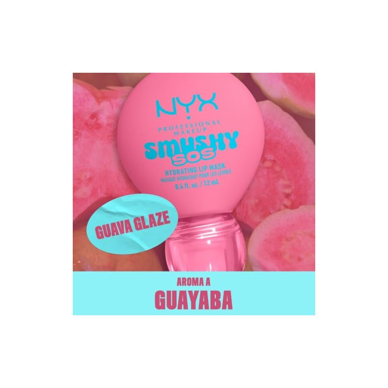 NYX Professional Makeup, Smushy SOS, Mascarilla Hidratante para Labios, Tono