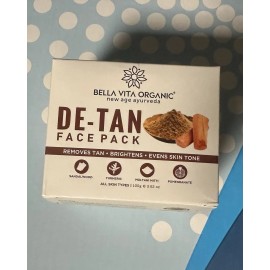 Bella Vita Organic De Tan Removal Face Pack For Glowing Skin - 100g A2