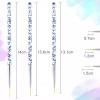 Veraly Set 3 Pincel Brillos Delineador Uña Bricolaje Dibujo Linea