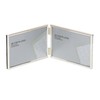 6 x 4-inch Silver Thin Edge DOUBLE LANDSCAPE Photo Frames