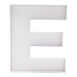 WENPACK 15" Fillable Cardboard Letter Charcuterie Tray Paper Mache Sweet Cupcake Birthday Box (E)