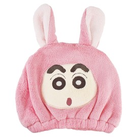 Tees Factory Crayon Shin-chan Hair Cap, Henshin Shin-chan/Rabbit Size: Approx. 7.9 x 8.7 inches (200 x 220 mm) (excluding ears and eyes) / Compatible Head Circumference: Approx. 17.7 - 25.6 inches (45
