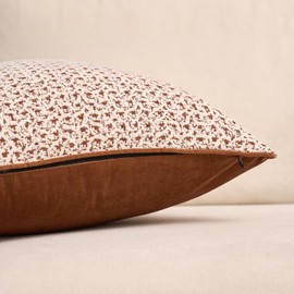Aeckself Decorative Chenille Houndstooth Throw Pillow Cover Vintage Couch Pillow Cover 12x20 Inch Neutral Accent Fall Cushion Cover Home Decor for Sofa Bedroom Living Room, Brown