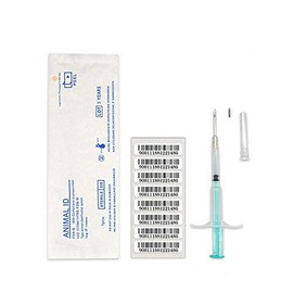 20PCS Pet Animal Chip 1.25x7mm FDX-B ICAR Number ISO11784/5 RFID Implant Animal Microchip for Pet Dog Cat Microchip Registration