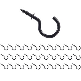 National Hardware N119-729 2023 Cup Hooks in Black, 1", 30 piece