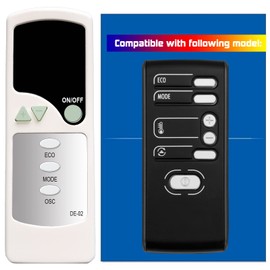 Replacement Remote Control for DeLonghi Ceramic Tower Heater Fan 158002 TCH7690EDR TCH7690ER TCH6690ER TCH7090ER TCH7090ERM TCH7090ERL DCH5090EL DCH5090ER DCH5090EM DCH5915ER