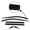 AUTOCLOVER Tape-On Rain Guards Window Visors 6 Pcs Set for